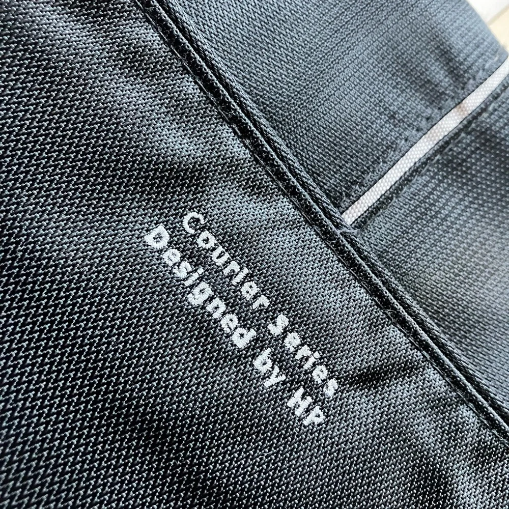 HP Black Messenger Bag with Logo